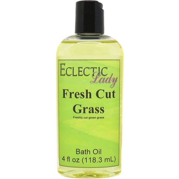 Fresh Cut Grass Bath Oil - Scented Body Oil - Relaxing & Moisturizing Bathing Oil - Fragrance Body Oil For Dry & Rough Sensitive Skin - 4 oz