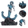 thumbnail image 3 of EeaseMX 1 pieza de adorno de acuario con forma de ancla de barco, decoración creativa de resina para pecera., 3 of 7