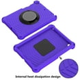 thumbnail image 3 of Silicone Case for Apple iPad 10.2" (9th/8th/7th Generation) & iPad Air 10.5-Inch (3rd Generation) & iPad Pro 10.5" Tablet - Shockproof Protective Stand Cover with Hand Holder /Shoulder Strap (Purple), 3 of 6