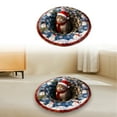 thumbnail image 1 of Christmas Decor Carpet Christmas 3D Rug Circular Carpets With Various Christmas Bring A Visual And Three Sense Of Depth To People Actually It's A Two Plane Polyester carpet, 1 of 4