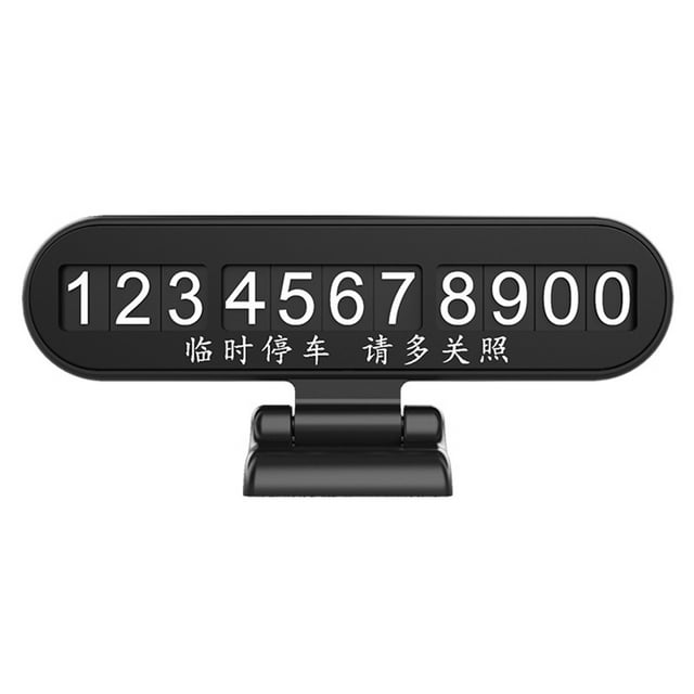 CAROOTU Car Temporary Parking Phone Numbers Sign Parking Luminous Numbers Plate Sticker Phone Number Holder