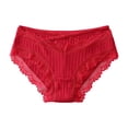 thumbnail image 4 of Gibobby Ropa interior sexy para mujer Ropa interior de talla grande para mujer, bragas sexis de encaje, calzoncillos Hipster elásticos para mujer(Rojo,XL), 4 of 4