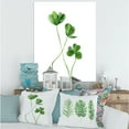 thumbnail image 2 of Field Green Plant Detail Clover 16 in x 40 in Painting Canvas Art Print, by Designart, 2 of 4