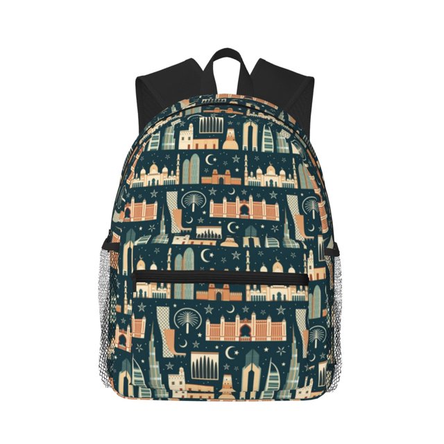 Fotbe UAE Travel1 1 Mochila Ligera Casual para Laptop para Hombres y Mujeres, Mochila Impermeable de Uso Diario, Mochila para Universidad