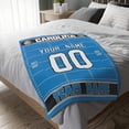 thumbnail image 5 of Carolina Blanket for Men Women Boy Gifts Custom Name and Number Throw Blanket, 5 of 5