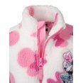 thumbnail image 3 of Disney Minnie Mouse Little Girls' Fleece Full-Zip Jacket Ivory, 3 of 3