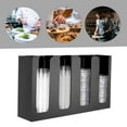 thumbnail image 3 of 4 Partitions Acrylic Sauce Cup Dispenser Cup Lid Organizer Storage Rack Kitchen, 3 of 17