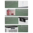 thumbnail image 3 of Deshumidificador eléctrico de 2,2 L para habitaciones, silencioso, con modo de suspensión y descongelación, purificador de aire con enchufe europeo., 3 of 5