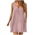 thumbnail image 3 of Sentmoon Cute Summer Dresses for Women Active Elegant Dresses for Women 2026 with Pockets Loose Fit Spaghetti Strap Dresses with Sleeves for Work and Weekend XXL, 3 of 8