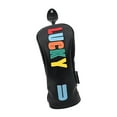 thumbnail image 2 of Colaxi Housse de Golf Club de Golf Broderie Résistante à l'Usure Portable Protection Amusante pour Parcs Sports Débutant Noir UT 24cmx10cm, 2 of 8