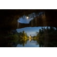 thumbnail image 2 of Simoon 14x11 White Modern Wood Framed Museum Art Print Titled - Water Moon Cave, 2 of 4