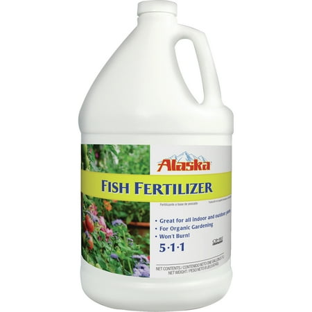 Alaska Fish Emulsion Fertilizer and Plant Food, 1 Gallon