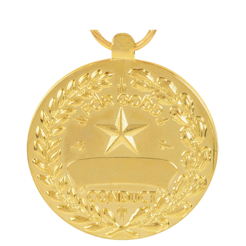 Army Good Conduct Service Award Full Size Medal 22K Gold Plated