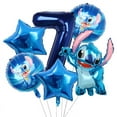 thumbnail image 5 of Decoración de fiesta de cumpleaños de Disney Stitch, vajilla temática de Lilo y Stitch azul, tazas, globos de Ángel, suministros de fiesta de piñata para niños, 5 of 5