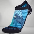 thumbnail image 2 of Zensah Abstract Waves Socks (No Show) S / Blues, 2 of 3