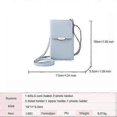 thumbnail image 2 of Womens Wallet Bag Leather Handbag(Blue), 2 of 5