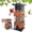 Brown, variant on Squirrel Proof Bird Feeder,2.5LBS Metal Bird Feeders for Outdoors Hanging,Wild Birdseed Feeders for Finch Cardinal Blue Jay Outside (Green)