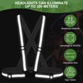 thumbnail image 4 of Uxcell Reflective Safety Vest, Hi-Vis Vests, Adjustable High Visibility Strips for Outdoor Jogging White, 4 of 7