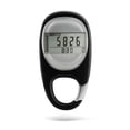 thumbnail image 2 of 3D Digital Display Walking Pedometer Keychain Accurate Fitness Steps Calories Track Counter Tracking Steps Counter Calories Counting for Running Black, 2 of 7