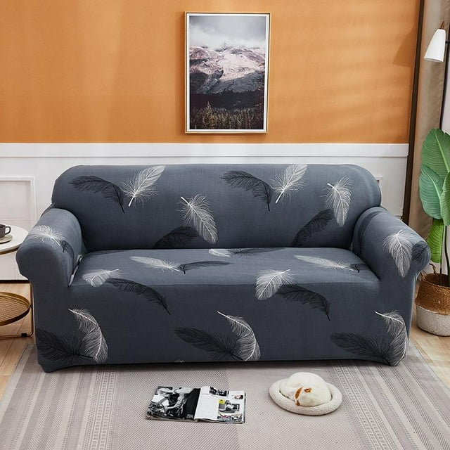 Stretch Sofa Cover Printed Couch Covers Elastic Sofa Slipcovers Cushion Couches Non Slip Soft Washable Furniture Protective Universal