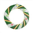 thumbnail image 2 of Northlight 18" Prelit Green/White Candy Striped Sisal Christmas Wreath - Clear Lights, 2 of 4