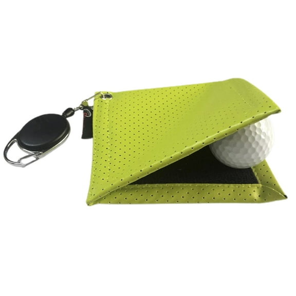 AOOOWER Golf Ball Towel with Carabiner Hook Golf Ball Club Head Cleaner Golf Accessories