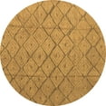 thumbnail image 1 of Ahgly Company Indoor Round Abstract Brown Modern Area Rugs, 5' Round, 1 of 4