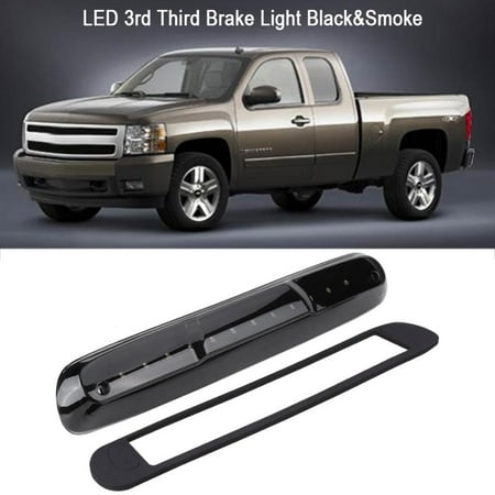 High Mount Brake Light EECOO Car High Mount LED 3rd Third Brake Light for Chevy Silverado GMC Sierra 2007-2013 Black&Smoke LED Third Brake Light 3rd Brake Light ()