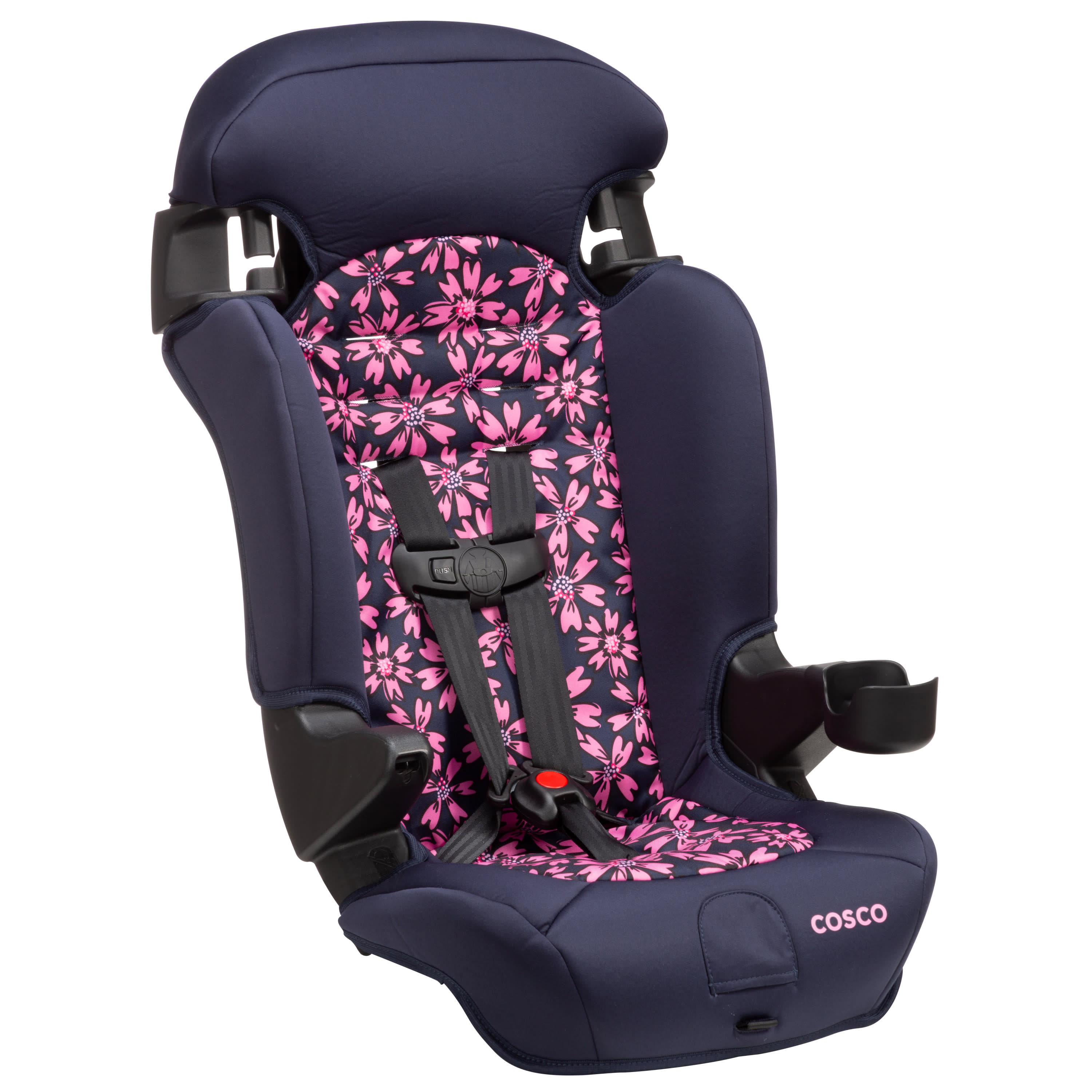 Cosco Kids Finale 2-in-1 Booster Car Seat, Pink Amaryllis - Walmart.com