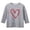 c-Grey, variant on Teen Valentine Shirt for Boys Three Quarter Sleeve Graphic Tees Crew Neck Casual Pullover Top Girls Size 13-14 Years Shirts