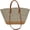 Black, variant on Large Straw Bag Womens Tote Bag Cotton Weaving Tote Handbag Handmade Shoulder Purse