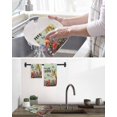 thumbnail image 5 of Spring Easter Bunny Kitchen Dish Towels for Drying Dishes Set of 3, Green Wooden Red Floral Easter Eggs Waffle Weave Microfiber Hand Tea Bathroom Towels Quick Dry & Absorbent Towel 12x12, 5 of 7