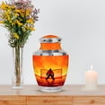 thumbnail image 7 of MUKTIVE Ice Hockey Burial Urn for Human Ashes Men & Women, Orange Urns for Cremation, Large Decorative Urns for Female, Burial Cremains Ash Holder, 10 Inch, 7 of 7