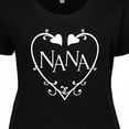 thumbnail image 4 of Inktastic Nana with Hearts and Swirls Women's Plus Size T-Shirt, 4 of 5