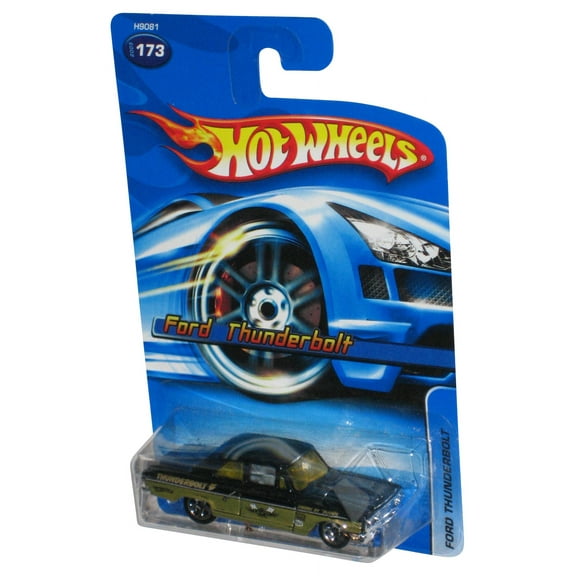 Hot Wheels Ford Thunderbolt (2005) Black & Gold Toy Car #173