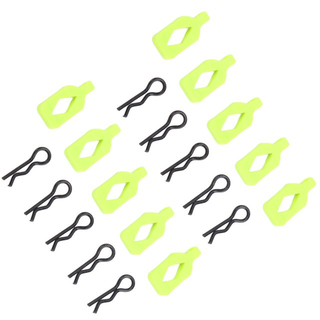 Pasadores de clips para carrocería RC, 10 piezas Clips para carrocería RC Clips para carrocería RC Pasadores R doblados Clip para carrocería RC Características líderes en su clase