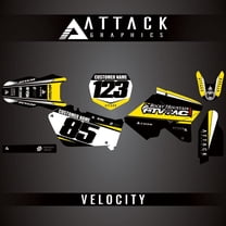 Attack Graphics Custom Velocity Complete Bike Graphics Kit for Suzuki RM250 2008