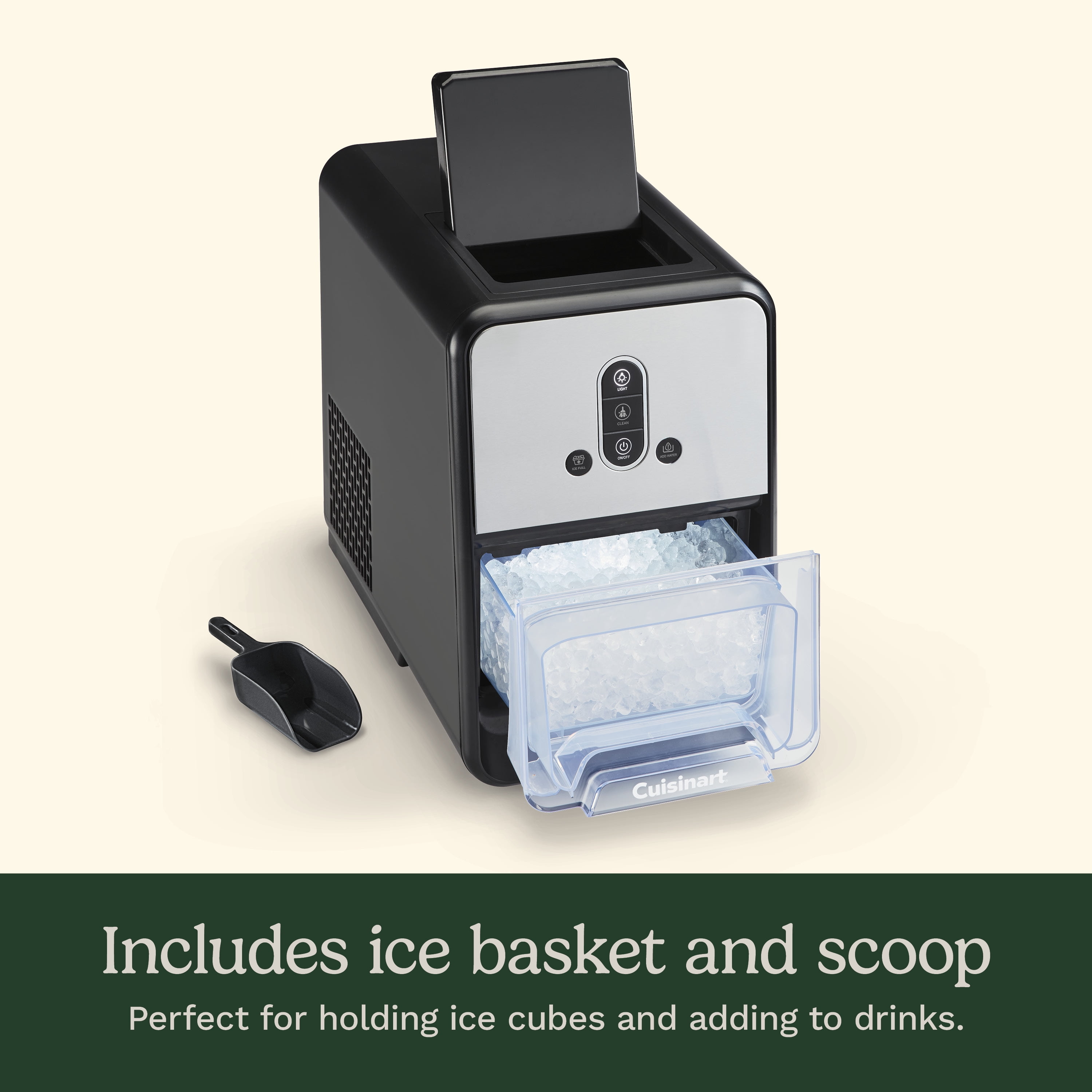 Cuisinart Nugget Ice Cube Maker, Black IMC-12SS