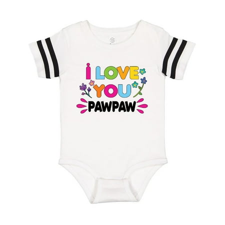 

Inktastic I Love You Pawpaw with Flowers Gift Baby Girl Bodysuit