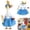 1 - Blue, variant on Aurorax Back to Class School Porch Goose Outfit 23"/19 inch/17in,Goose Clothes for Cement Goose Porch Goose,Teacher Blue All the Season 23" Porch Goose Clothing Accessories for Outdoor Yard