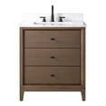 thumbnail image 2 of Vanity Art 30" Bathroom Vanity with Sink and Engineered Marble Top, Freestanding Storage Cabinet with 2 Drawers and 1 Flip Down Tray, 2 of 8