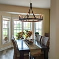 thumbnail image 5 of ACROMA  12-light 40In Modern Farmhouse Large Empire Chandelier Aged Zinc & Satin Brass Satin, Matte Adjustable, Over 60 Inches N/A, 5 of 5