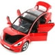 thumbnail image 3 of 1/24 Diecast Model 3 Toy Car Alloy Casting Model 3 Model Car Pull Back Vehículos coleccionables con sonido y luz 6 puertas abiertas Modelo 3 Diecast Model Car Toy para niños adultos (rojo), 3 of 5