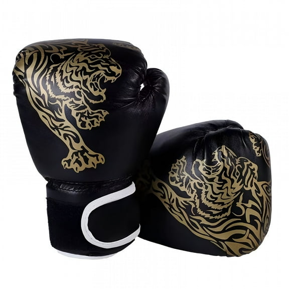 BESTSKY Boxing Gloves for Kids, Boxing Gloves for 3-8 Years, PU Tiger Print Boxing Gloves