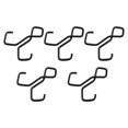 thumbnail image 2 of 5 ganchos dobles portátiles antideslizantes de 6,3 x 6,1 cm, negros, ligeros, ideales para organizar cocina. Versátiles y resistentes., 2 of 9