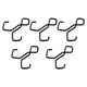 thumbnail image 2 of 5 ganchos dobles portátiles, resistentes, de 6,3 x 6,1 cm, ligeros para diversas necesidades, negros, antideslizantes y versátiles., 2 of 9