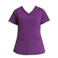 Scrubstar Women's Premium Performance Stretch Double VNeck Scrub Top