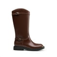 thumbnail image 3 of BURUDANI Girls Knee-High Side-Zip Riding Boots for Little Kid & Big Kid Sizes, 3 of 6