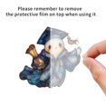 thumbnail image 6 of 1 Piece Graduation Ghost Hanging Ornament Stained Acrylic Suncatcher Spooky Halloween Decor for Home Bathroom Window Indoor Outdoor Wall Display Halloween Decorations, 6 of 8