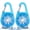 Blue, variant on 2 Pack Dog Collar Light, Clip on Light Up Dog Collars, Rechargeable LED Pet Collar Light for Nighttime Clip on, IP68 Waterproof Pet Walking Accessories(Blue)